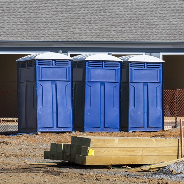 is there a specific order in which to place multiple portable restrooms in Alba Michigan